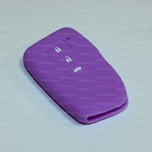 Силиконовый чехол для ключа зажигания Lexus Smart фиолетовый фото 2