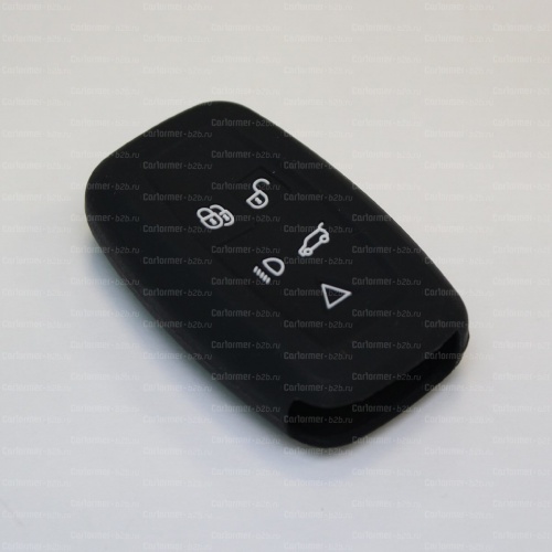 Силиконовый чехол для ключа зажигания Land Rover Smart черный фото 2