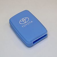Силиконовый чехол для ключа зажигания Toyota Smart голубой
