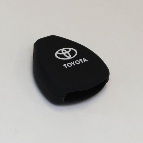 Силиконовый чехол для ключа зажигания Toyota (тип 8) 3 кнопки черный