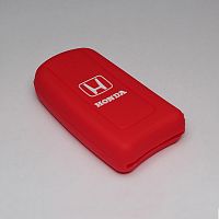 Силиконовый чехол для выкидного ключа зажигания Honda (тип 2) 3 кнопки красный