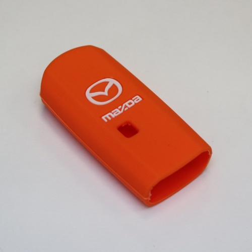 Силиконовый чехол для ключа зажигания Mazda Smart оранжевый