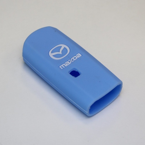 Силиконовый чехол для ключа зажигания Mazda Smart голубой