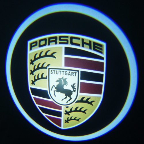 Подсветка в двери с логотипом Porsche (Порше)