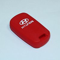 Силиконовый чехол для ключа зажигания Hyundai красный