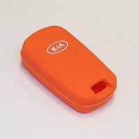 Силиконовый чехол для ключа зажигания Kia (тип 1) оранжевый