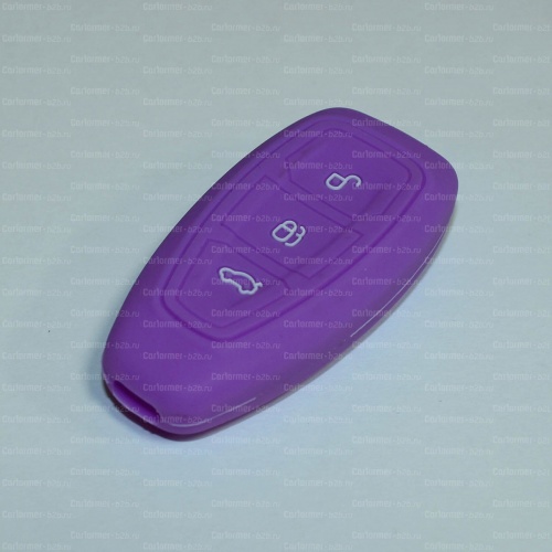 Силиконовый чехол для ключа зажигания Ford SMART фиолетовый фото 2