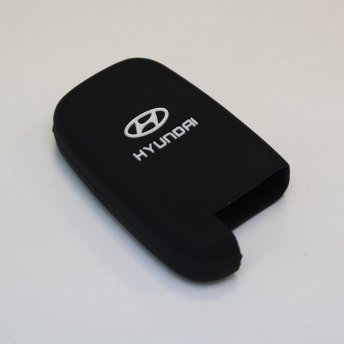 Силиконовый чехол для ключа зажигания Hyundai Smart 3 кнопки черный