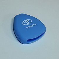 Силиконовый чехол для ключа зажигания Toyota (тип 8) синий