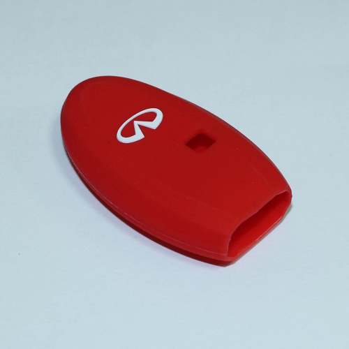 Силиконовый чехол для ключа зажигания Infiniti 3 кнопки красный