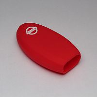 Силиконовый чехол для ключа зажигания Nissan 3 кнопки красный