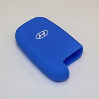 Силиконовый чехол для ключа зажигания Hyundai Smart синий