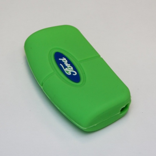 Силиконовый чехол для ключа зажигания Ford (тип 2) зеленый