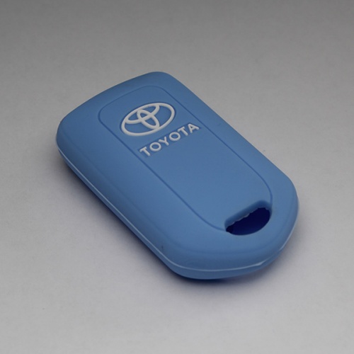 Силиконовый чехол для ключа зажигания Toyota (тип 2) голубой
