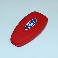 Силиконовый чехол для ключа зажигания Ford SMART красный