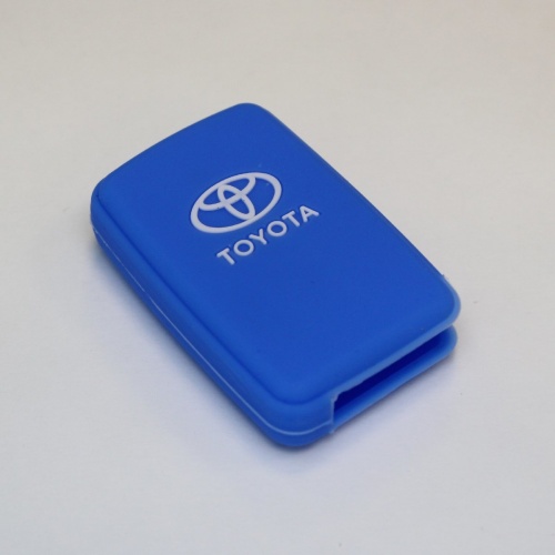 Силиконовый чехол для ключа зажигания Toyota Smart синий