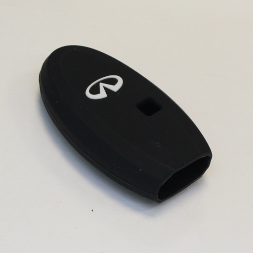 Силиконовый чехол для ключа зажигания Infiniti 3 кнопки черный