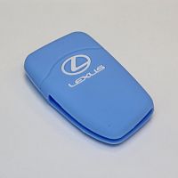 Силиконовый чехол для ключа зажигания Lexus голубой