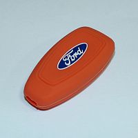 Силиконовый чехол для выкидного ключа зажигания Ford оранжевый
