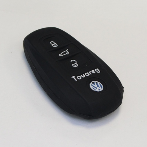 Силиконовый чехол для выкидного ключа зажигания Volkswagen (тип 4) черный