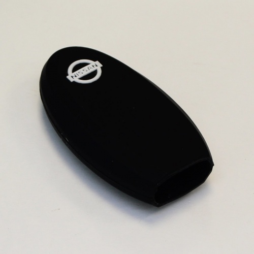 Силиконовый чехол для ключа зажигания Nissan 4 кнопки черный