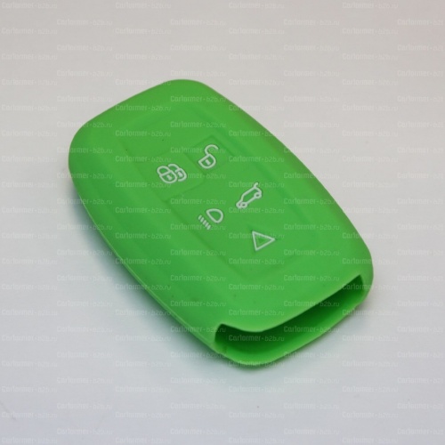Силиконовый чехол для ключа зажигания Land Rover Smart зеленый фото 2