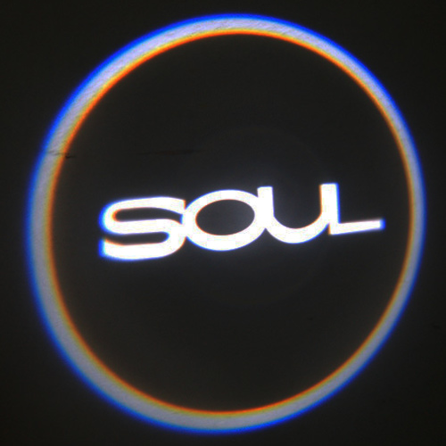 Подсветка в двери с логотипом KIA Soul